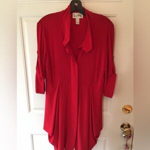 Joseph Ribkoff Red over jacket, size 10